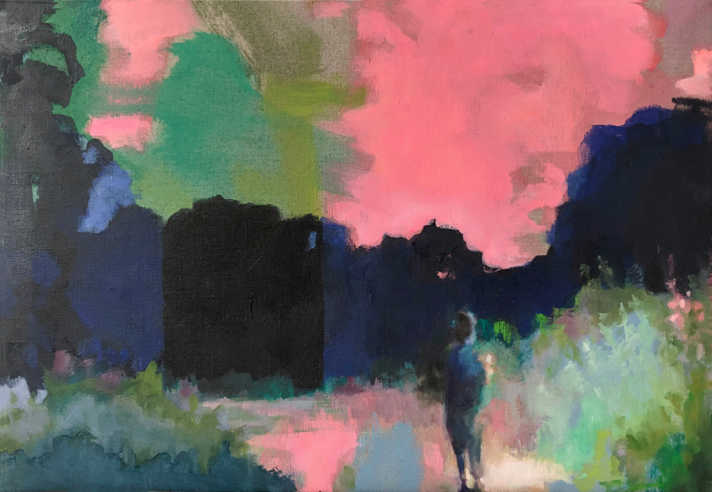Paysage au carré noir