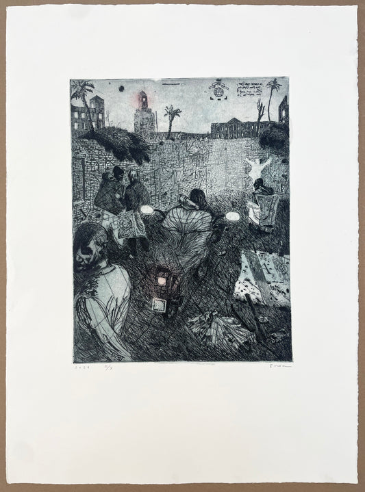 Gravure & aquarelle n°2