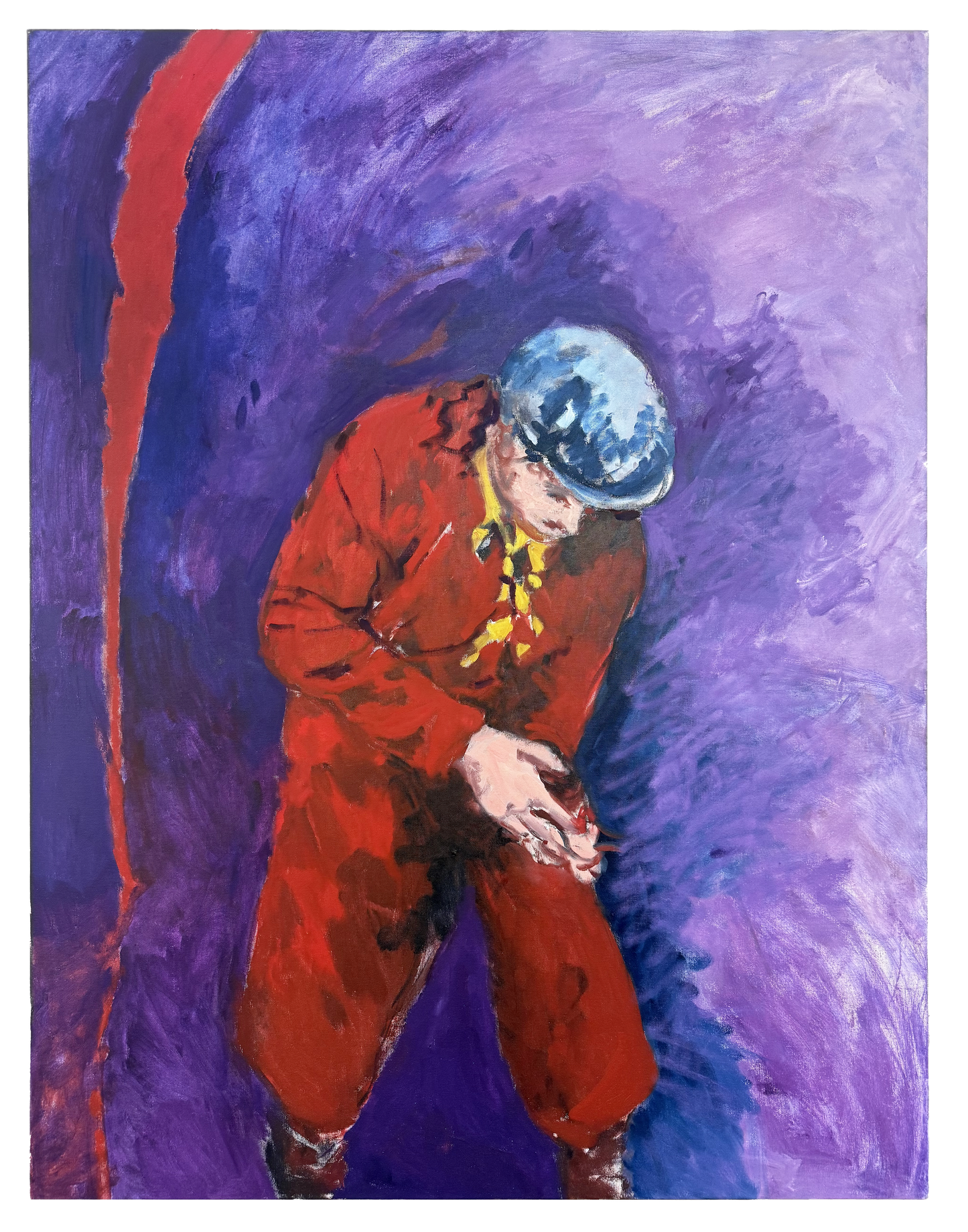 Figure au fond violet #2