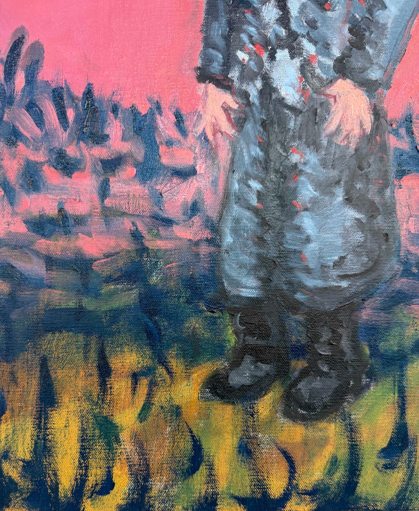 Soldat au fond rose